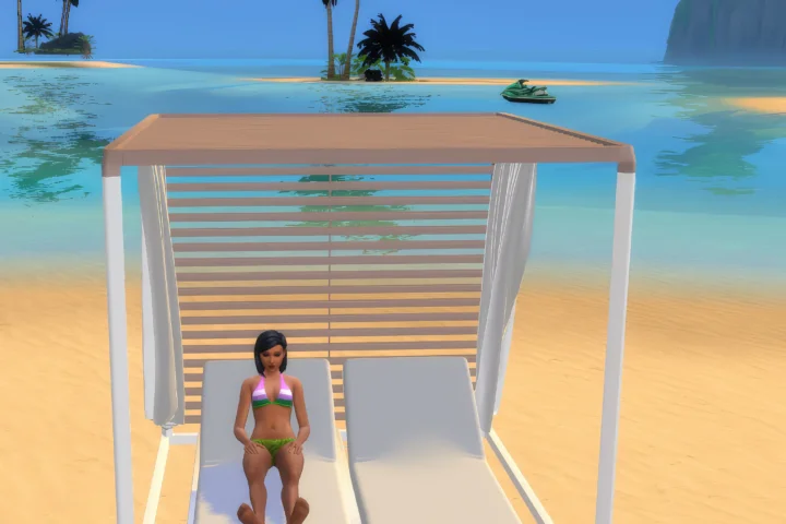 Beach pavilion - set