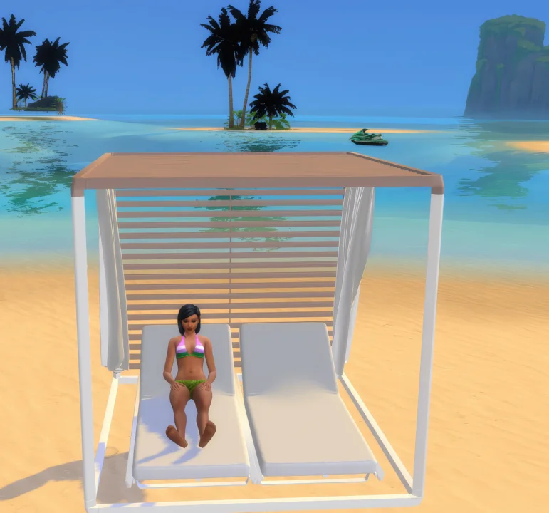 Beach pavilion - set