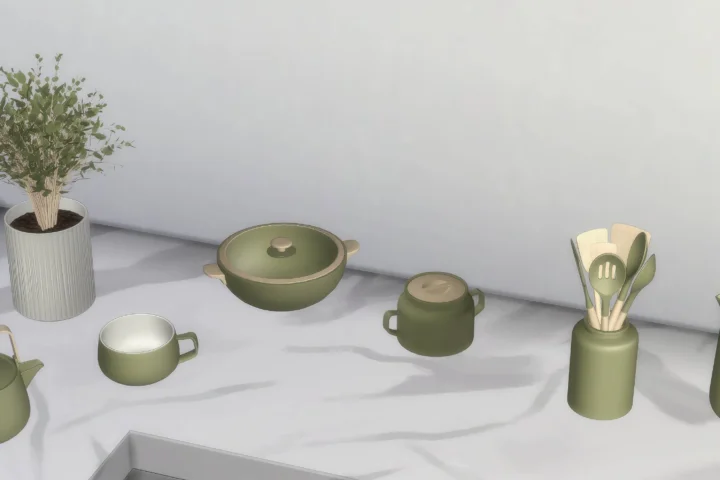 Serene kitchen set