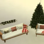Xmas sofa with cushions