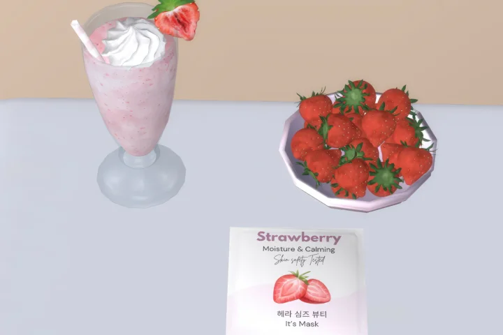 Strawberry smoothie - set