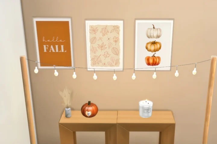 Fall string lights