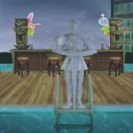 Group poses ''Pool party''