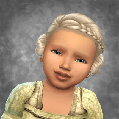 Alin 22 Side Buns Hair for children, toddlers and infants