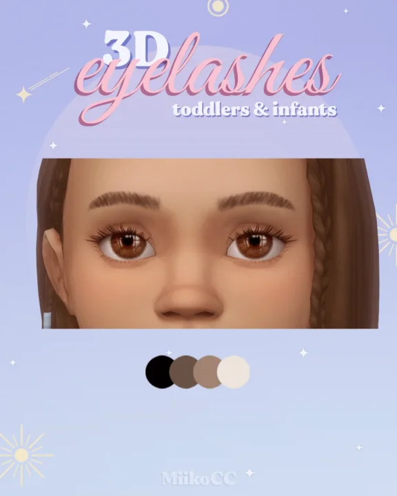 Eyelashes for toddlers & infants