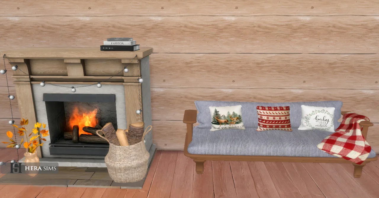 Xmas sofa with cushions