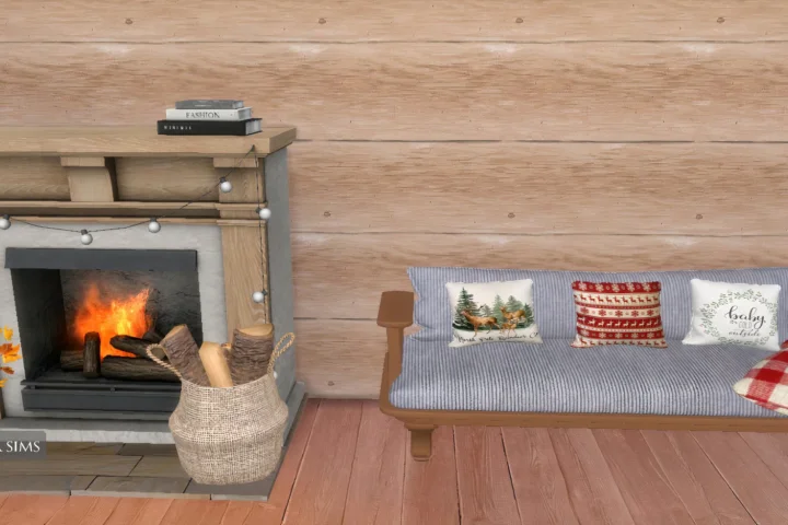 Xmas sofa with cushions
