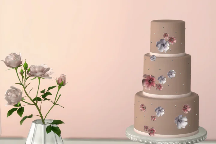 Spring wedding cake