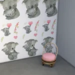Cute coala Kids room wallpaper