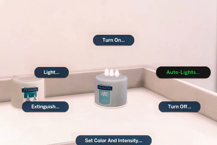 Flicker candle - Snowflake glow & winter forest