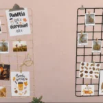 Aesthetic fall study board with polaroids x2
