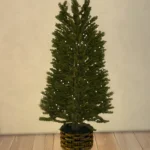 Xmas tree in basket
