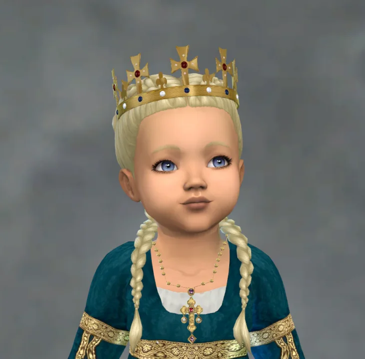 Royal Crown and Royal Cross Necklace