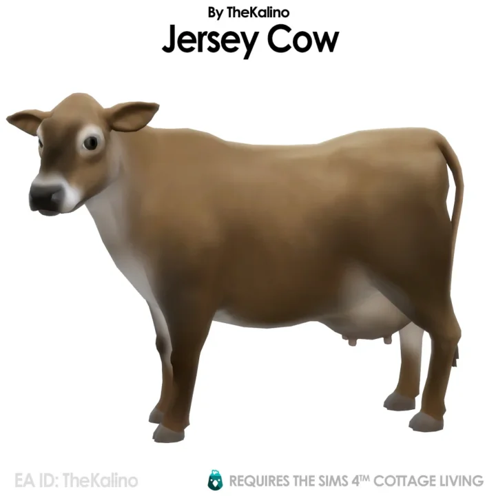 Jersey Cow for the Animal Shed