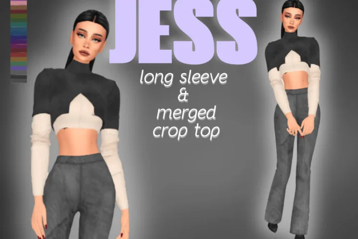 JESS LONG SLEEVE CROP TOP