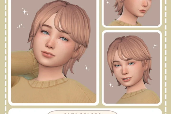 [katerp1llar] - Ellis Hair | Sims 4 Custom Content