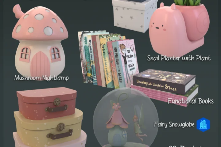KIDS DECOR DAISY - a The Sims 4 CC-Pack - Lemonbunny