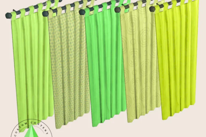 Velvet Green Curtains