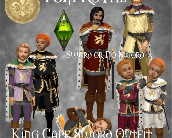 TSM Royal King Cape Sword Outfit