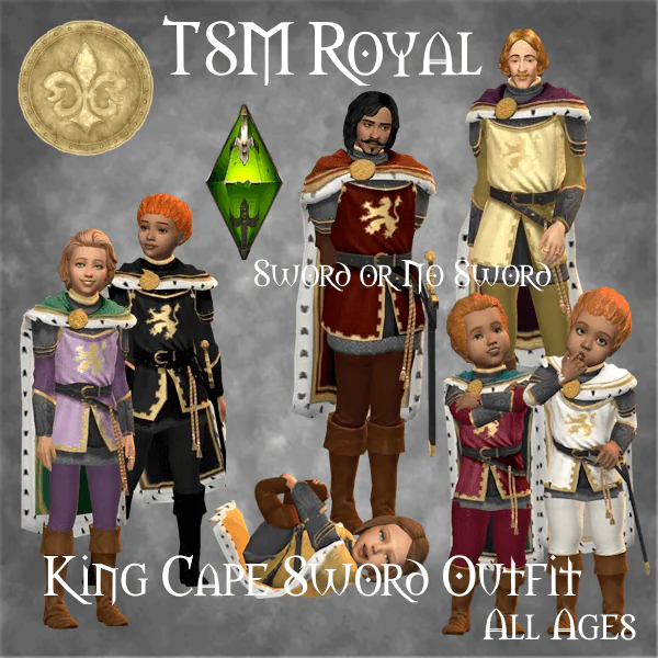TSM Royal King Cape Sword Outfit