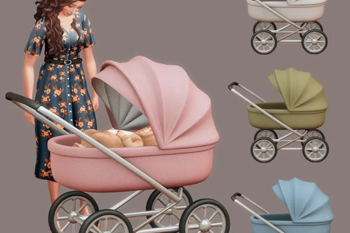Кроватка-коляска Baby Stroller Crib
