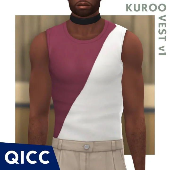 QICC - Kuroo Vest with Diagonal Cut
