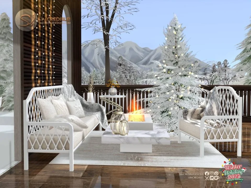 Glacial Gazebo Living Area White -Room ❄︎❄︎
