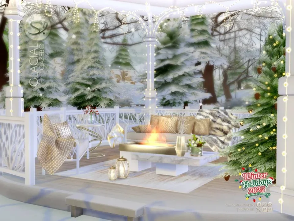 Glacial Gazebo White -Room ❆❆❆