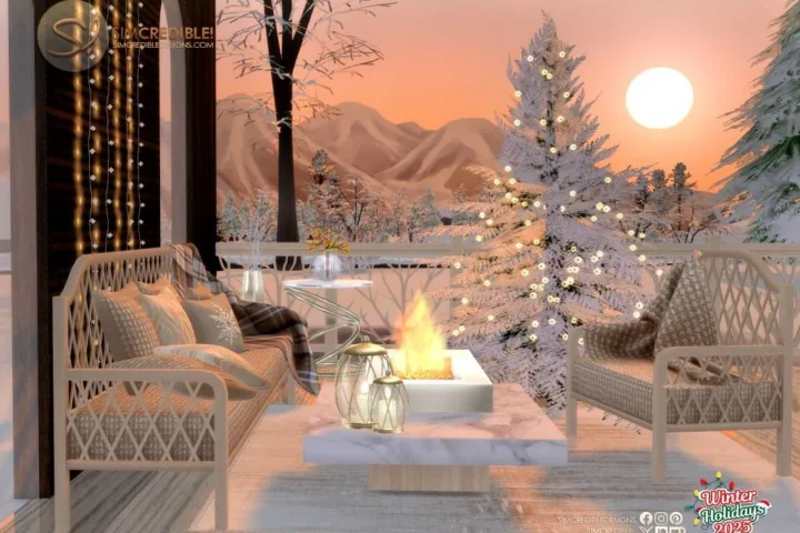 Glacial Gazebo Living Area Wood -Room🤍