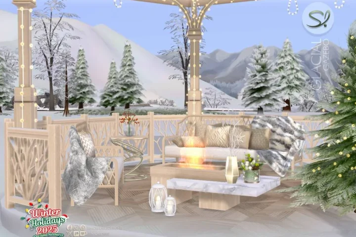 Glacial Gazebo Wood -Room ❄️
