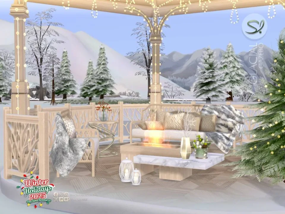 Glacial Gazebo Wood -Room ❄️