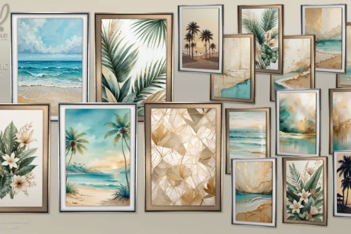 Organic Oasis - Shiny Frame Painting