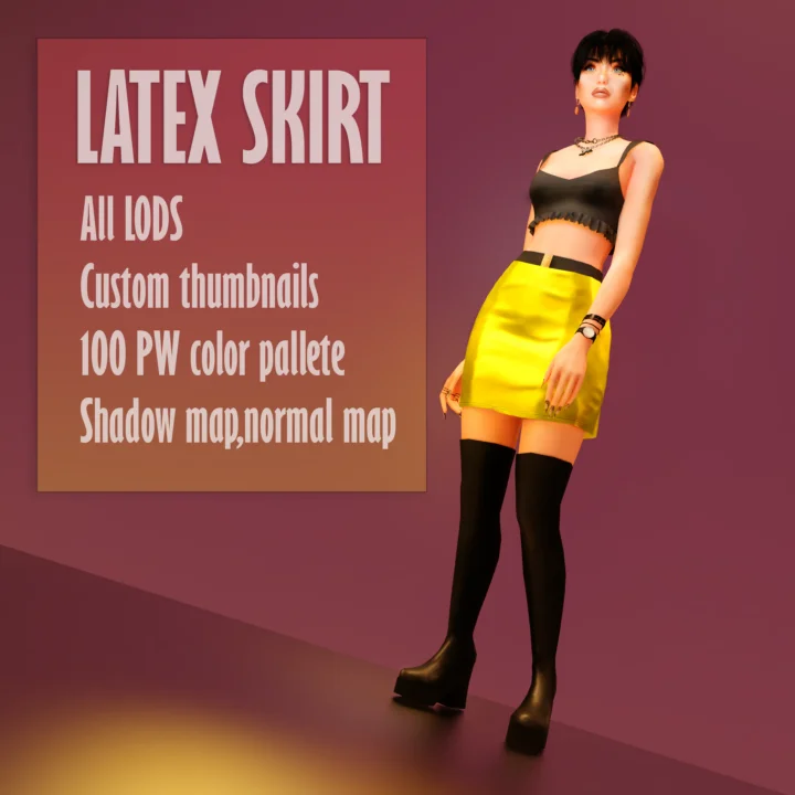 PW Latex Skirt