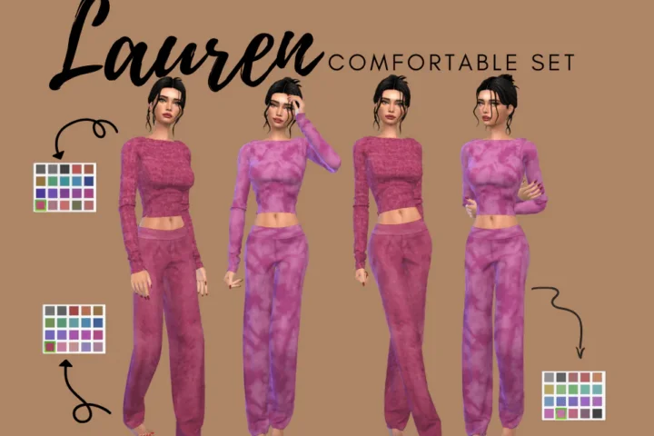 LAUREN COMFORTABLE SET / 3 ITEMS