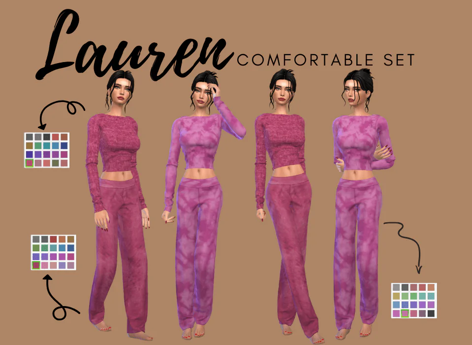 LAUREN COMFORTABLE SET / 3 ITEMS
