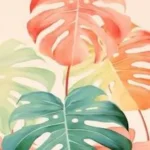 Color leaf paintings