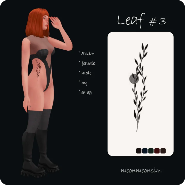Leaf Tattoo 3