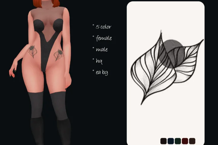Leaf Tattoo 4