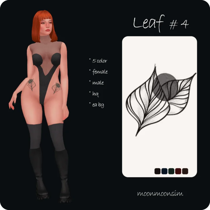 Leaf Tattoo 4