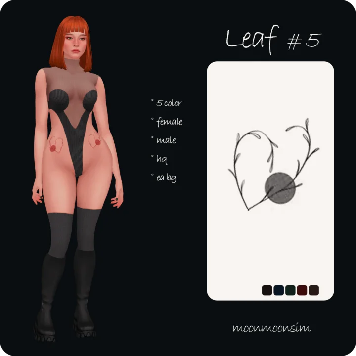 Leaf Tattoo 5