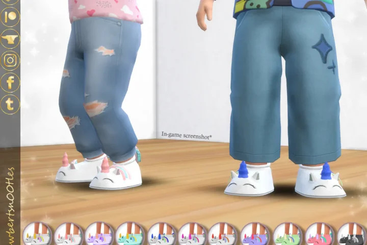 [Toddler] Unicorn Slippers