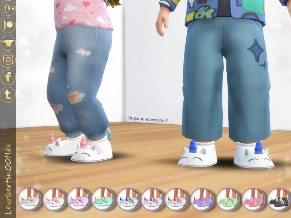 [Toddler] Unicorn Slippers