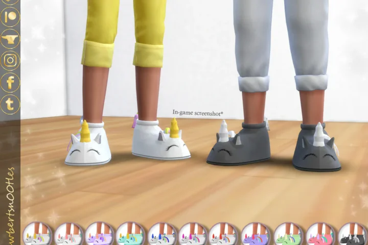 [Child] Unicorn Slippers
