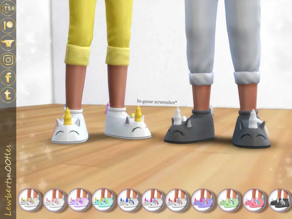 [Child] Unicorn Slippers