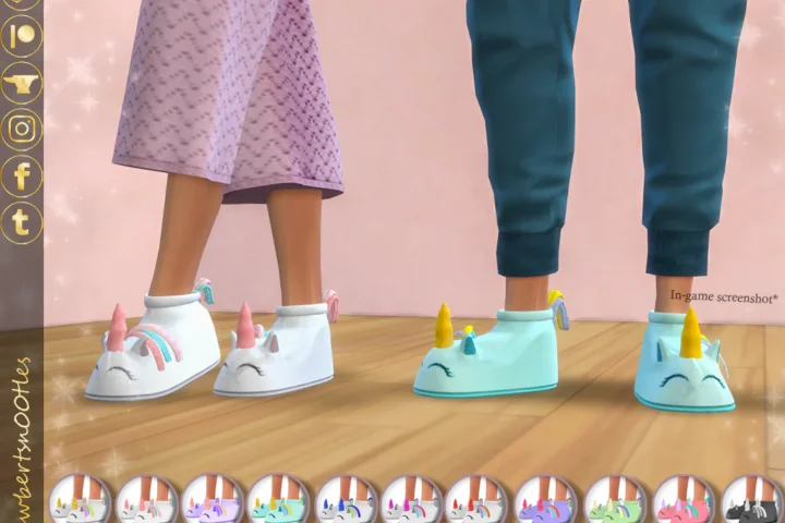 Unicorn Slippers [Teen-Elder]