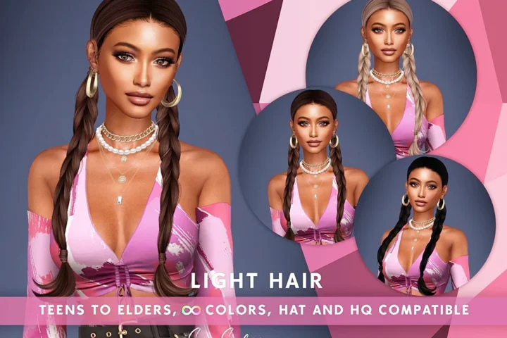 SONYASIMS - Light Hair - No Bangs