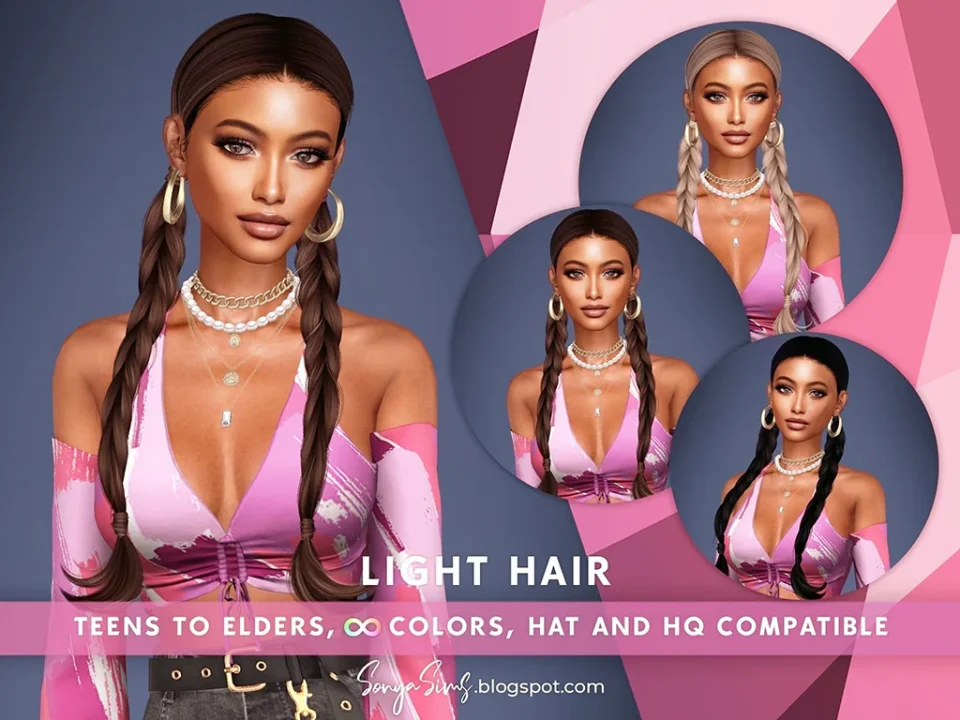 SONYASIMS - Light Hair - No Bangs