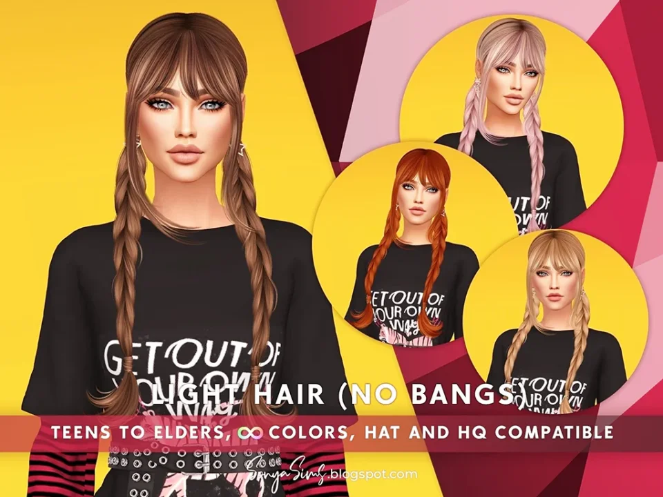 SONYASIMS - Light Hair - With Bangs