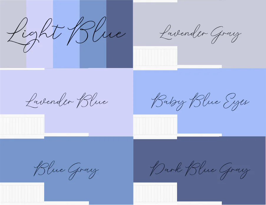 Coolors Custom Palette Wallpaper - Light Blue