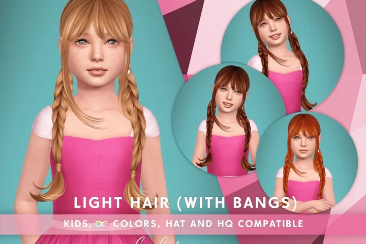 SONYASIMS - Light Hair - With Bangs Kids